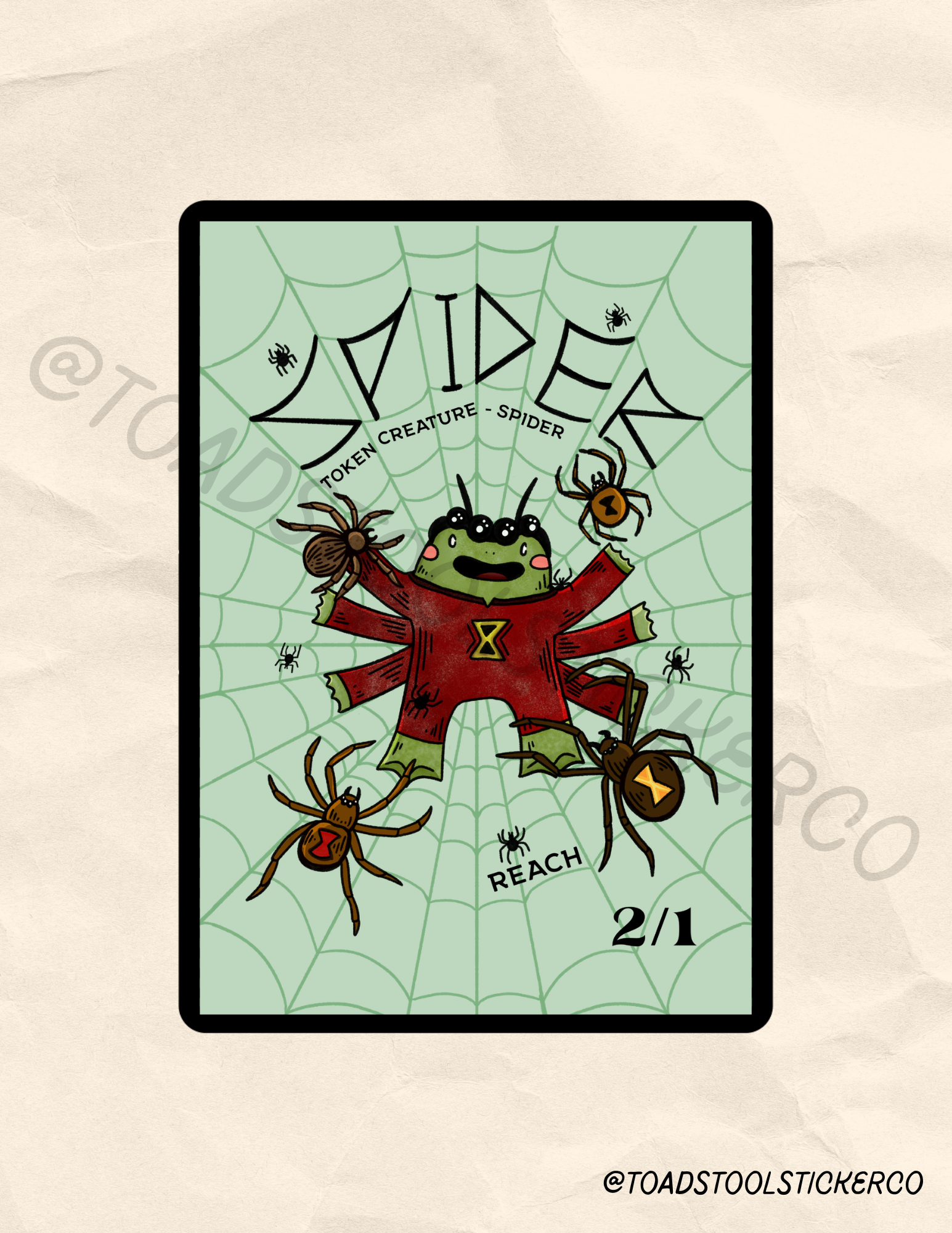 MTG Spider Token | Magic the Gathering Custom Token