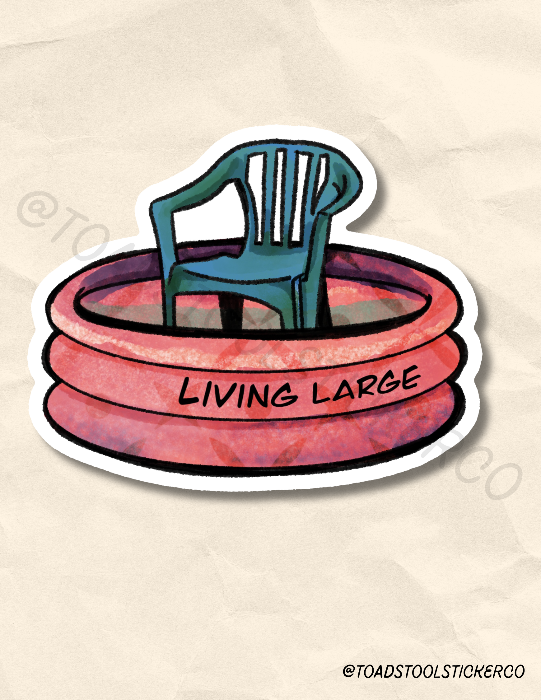 Living Large Sticker