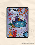 MTG Fish Token | Magic the Gathering Custom Token